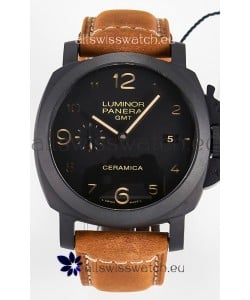 Panerai Super Clone Luminor Marina 42MM PAM441 GMT Ceramica Case Swiss Replica Watch