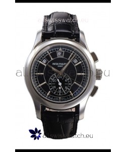 Patek Philippe 5205 Complications Moonphase Black Dial 1:1 Mirror Swiss Replica Watch