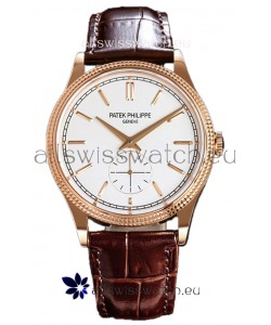 Patek Philippe Calatrava 6119R Rose Gold Casing Watch 1:1 Mirror Replica Watch 