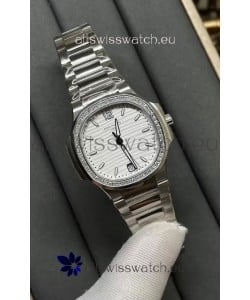 Patek Philippe Nautilus 7118/1A White Dial 1:1 Mirror Swiss Replica Watch in 904L Steel
