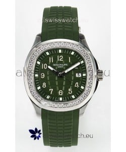 Patek Philippe Aquanaut 5267 Green Dial Swiss Quartz Movement Replica Watch 