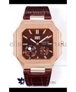 Patek Philippe Cubitus 5822 Rose Gold Casing Brown Dial Swiss Replica Watch