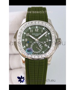 Patek Philippe Super Clone Aquanaut 5164A 1:1 Mirror Watch Green Dial Swiss Replica