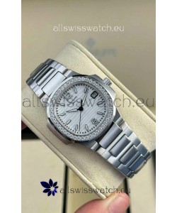 Patek Philippe Nautilus Super Clone 7010 32MM 1:1 Mirror Replica Steel Dial 