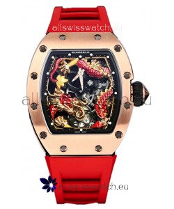 Richard Mille RM057 Dragon Dial Rose Gold Plated Watch in Swiss Automatic Movement