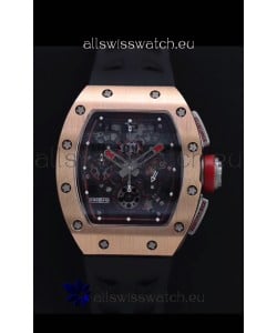 Richard Mille RM011-FM Felipe Massa Rose Gold Casing Swiss Replica Watch