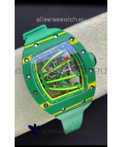 Richard Mille RM59-01 Genuine Tourbillon Movement in Green NTPT Carbon Casing