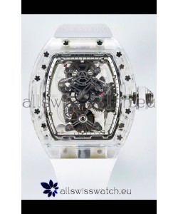 Richard Mille Super Clone 56-01 Transparent Sapphires Casing with Genuine Tourbillon Watch