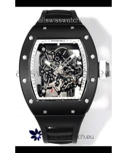 Richard Mille Super Clone RM055 Ceramic Casing with Genuine Tourbillon Watch 