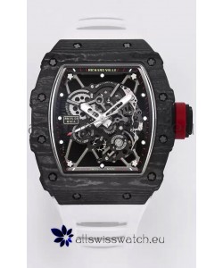 Richard Mille RM35-01 Rafael Nadal Carbon Fiber Casing with Genuine Tourbillon Super Clone Watch