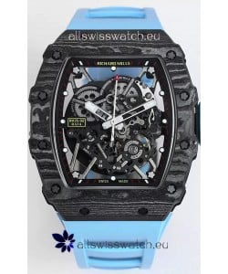 Richard Mille RM35-02 Rafael Nadal Carbon Fiber Casing with Genuine Tourbillon Super Clone Watch