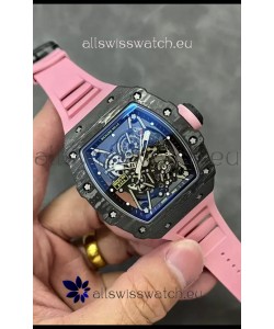 Richard Mille RM35-02 Rafael Nadal Carbon Fiber Casing with Genuine Tourbillon Super Clone Watch