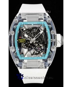 Richard Mille RM35-01 Rafael Nadal Transparent Sapphires Casing with Genuine Tourbillon Super Clone Watch