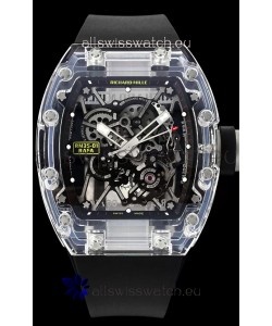 Richard Mille RM35-01 Rafael Nadal Transparent Sapphires Casing with Genuine Tourbillon Super Clone Watch