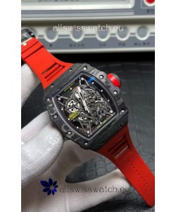 Richard Mille RM35-02 Rafael Nadal Carbon Fiber Casing with Genuine Tourbillon Super Clone Watch