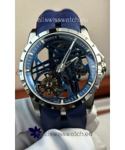 Roger Dubuis Super Clone Excalibur Spider Flying Tourbillon Skeleton Titanium Casing 42MM