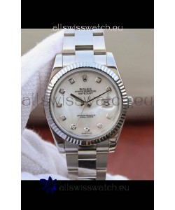 Rolex Datejust 41MM Cal.3135 Movement Swiss Replica Watch in 904L Steel Pearl Dial