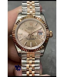 Rolex Datejust Super Clone Green Dial 2 Tone Rose Gold - Gold Dial Watch 28MM