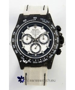 Rolex Daytona Super Clone DiW Cream Carbon V2 Edition Cal.4130 Movement Watch 