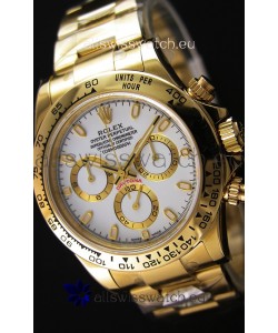 Rolex Cosmograph Daytona 116508 Yellow Gold Original Cal.4130 Movement - Improved Ultimate 904L Steel Watch