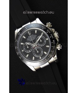 Rolex Cosmograph Daytona Black Dial Original Cal.4130 Movement - Ultimate 904L Steel Watch