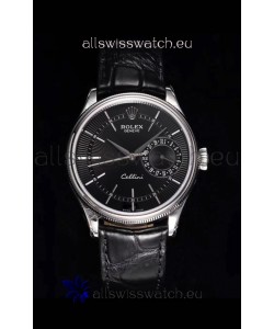 Rolex Cellini Date Ref#50519 Replica 1:1 Mirror 904L Steel Watch Black Dial