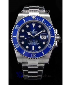 Rolex Submariner Japanese Replica Watch - Ceramic Bezel in Blue Dial/Bezel
