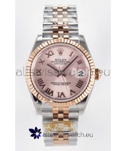 Rolex Super Clone Datejust ETA 2688 Movement 31MM Two Tone Rose Gold Swiss Champange Dial
