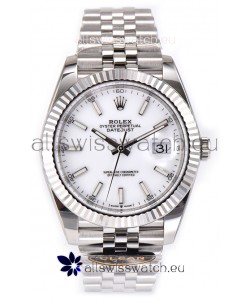 Rolex Datejust 126334 41MM ETA3235 72 Hours Power White Dial Jubilee 1:1 Mirror Replica