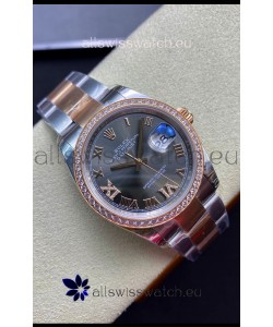 Rolex Datejust 126281RBR-0012 36MM Swiss 1:1 Mirror Replica in 904L Steel - Grey Dial