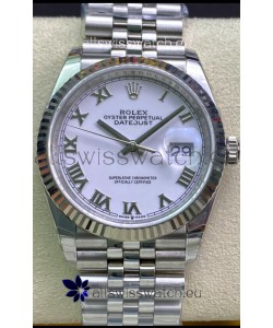 Rolex Datejust 126234 36MM Swiss Replica in 904L Steel in White Dial 1:1 Mirror Replica