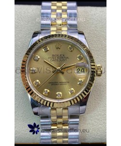 Rolex Datejust 278273 31MM Swiss Replica in 904L Steel in Gold Dial - 1:1 Mirror Replica