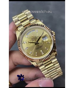 Rolex Day Date Presidential 18K Rose Gold Watch 40MM - Gold Dial 1:1 Mirror Quality