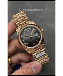 Rolex Day Date Presidential 18K Rose Gold Watch 40MM - Brown Dial 1:1 Mirror Quality