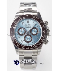 Rolex Daytona Super Clone ICE Blue Dial Diamonds Bezel Cal.4130 Movement - 904L Steel Watch
