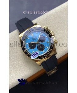 Rolex Daytona Super Clone 126518LN Yellow Gold Turquoise Dial Original Cal.4131 Movement