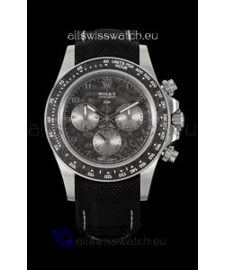 Rolex Daytona Super Clone DiW Exceptional-1 Stainless Steel Watch in Black Carbon Dial 1:1 Mirror Replica Watch