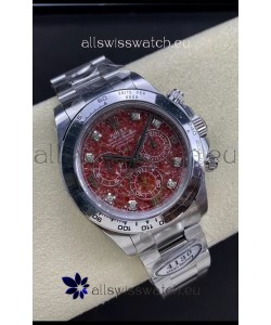 Rolex Cosmograph Daytona Grossular Rubellite Dial Original Cal.4130 Movement - 904L Steel Watch