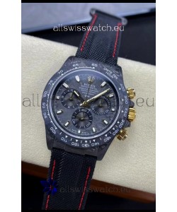 Rolex Daytona DiW Black & Gold Carbon Edition Watch - Forged Cabon Casing 1:1 Mirror Replica
