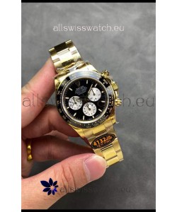 Rolex Cosmograph Daytona M126528 Yellow Gold Black Dial Original Cal.4132 Movement