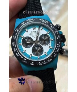 Rolex Cosmograph Daytona DiW CELESTE INVERT Edition Carbon Fiber Watch - Cal.4130 Movement 
