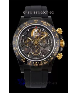 Rolex Daytona Blaken Black 1:1 Swiss Mirror Replica Skeleton Dial Cal.4130 Movement