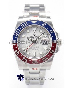 Rolex GMT Masters II Super Clone 126720 Cal.3285 White Meteorite Dial 904L Steel in Oyster Strap Swiss Replica