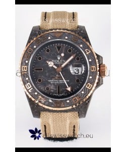 Rolex GMT Masters II Super Clone DiW Edition Swiss Replica Lightweight Carbon Casing Watch 