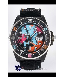 Rolex GMT Masters II Super Clone DiW Edition Swiss Replica Lightweight Carbon Casing Watch 