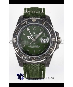 Rolex GMT Masters II Super Clone DiW Edition Swiss Replica Lightweight Carbon Casing Watch 