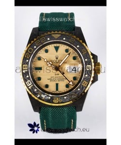 Rolex GMT Masters II Super Clone DiW Edition Swiss Replica Lightweight Carbon Casing Watch 