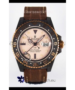 Rolex GMT Masters II Super Clone DiW Edition Swiss Replica Lightweight Carbon Casing Watch 