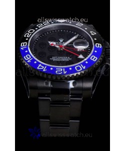Rolex GMT Swiss "Titan Revenge" Black and Blue Swiss Replica Watch Swiss ETA 3186 Movement 