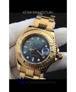 Rolex Yachtmaster Japanese Movement Watch in Gold Casing - Pearl dial 37MM